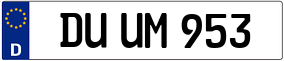 Truck License Plate
